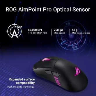 ASUS myš ROG Keris II Origin, bezdrátová herní myš, černá ASUS myš ROG Keris II Origin, bezdrátová herní myš, černá