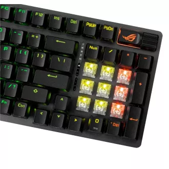 ASUS klávesnice ROG STRIX SCOPE II X, mechanická, drátová, ROG NX Snow V2, US