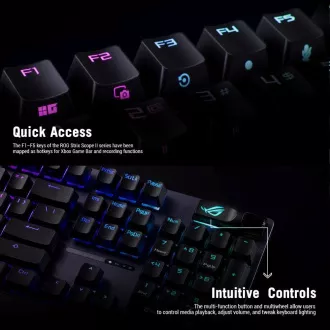 ASUS klávesnice ROG STRIX SCOPE II X, mechanická, drátová, ROG NX Snow V2, US