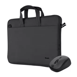 TRUST Sada brašna na notebook 16" Notebook Bag + Bezdrátová Myš, černá TRUST Sada brašna na notebook 16" Notebook Bag + Bezdrátová Myš, černá