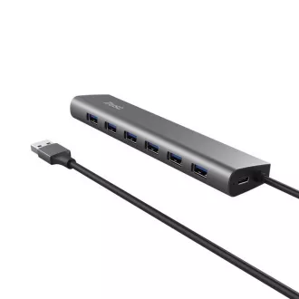 TRUST rozbočovač HALYX, 7portový rozbočovač USB 3.2 Gen1 TRUST rozbočovač HALYX, 7portový rozbočovač USB 3.2 Gen1