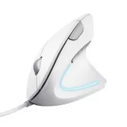 TRUST vertikální myš Verto ergonomická myš, USB, bílá
