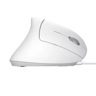 TRUST vertikální myš Verto ergonomická myš, USB, bílá