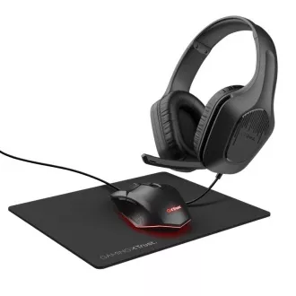 TRUST Sada sluchátka + myš + mousepad GXT 790 3v1 Gaming Bundle, černá TRUST Sada sluchátka + myš + mousepad GXT 790 3v1 Gaming Bundle, černá