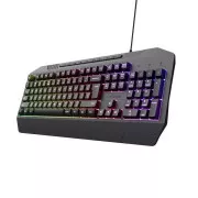 TRUST herní klávesnice GXT836 EVOCX, membránová, USB, US