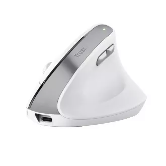 TRUST myš Bayo II Ergonomická vertikální myš, Bezdrátová, bílá TRUST myš Bayo II Ergonomická vertikální myš, Bezdrátová, bílá