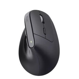 TRUST myš Bayo+ Ergonomická vertikální myš, Bezdrátová, černá