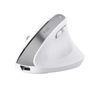 TRUST myš Bayo+ Ergonomická vertikální myš, Bezdrátová, bílá TRUST myš Bayo+ Ergonomická vertikální myš, Bezdrátová, bílá