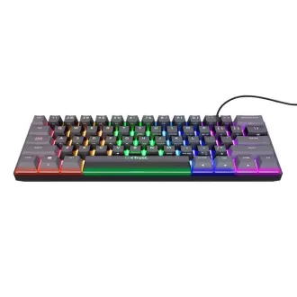TRUST klávesnice GXT 867 ACIRA, 60%, Herní Klávesnice, USB, USB-C, US