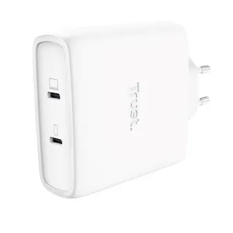 TRUST GaN Nabíječka MAXO 100W 2-Port, USB-C, bílá
