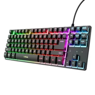 TRUST Klávesnice GXT 833 Thado, Membránová, USB, RGB, černá