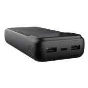 TRUST Powerbanka Avala, 20000 mAh, 1xUSB-C + 2xUSB, černá