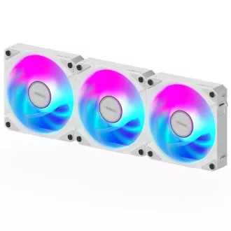 GIGABYTE ventilátor AORUS EZ CHAIN FAN ICE 3-PACK, 3x120mm, bílá