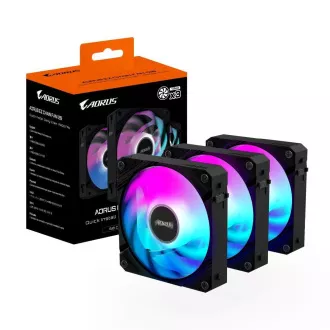 GIGABYTE ventilátor AORUS EZ CHAIN FAN 3-PACK, 3x120mm, černá GIGABYTE ventilátor AORUS EZ CHAIN FAN 3-PACK, 3x120mm, černá