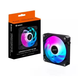 GIGABYTE ventilátor AORUS EZ CHAIN FAN, 1x120mm, černá GIGABYTE ventilátor AORUS EZ CHAIN FAN, 1x120mm, černá
