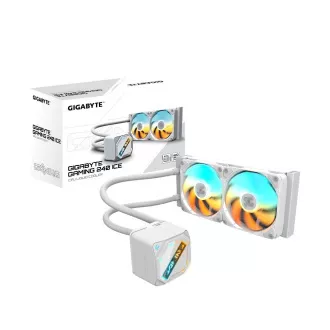 GIGABYTE Vodní chladič GAMING 240 ICE, 2x120mm, ARGB, LGA1851, AM5, bílá GIGABYTE Vodní chladič GAMING 240 ICE, 2x120mm, ARGB, LGA1851, AM5, bílá