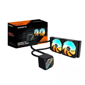 GIGABYTE Vodní chladič GAMING 240, 2x120mm, ARGB, LGA1851, AM5, černá GIGABYTE Vodní chladič GAMING 240, 2x120mm, ARGB, LGA1851, AM5, černá