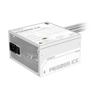 GIGABYTE zdroj P650SS ICE, 650W, 80+ Silver, 120mm, ATX 3.0, bílá GIGABYTE zdroj P650SS ICE, 650W, 80+ Silver, 120mm, ATX 3.0, bílá