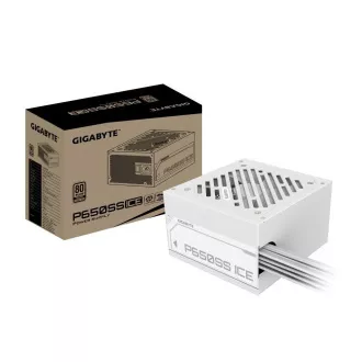 GIGABYTE zdroj P650SS ICE, 650W, 80+ Silver, 120mm, ATX 3.0, bílá GIGABYTE zdroj P650SS ICE, 650W, 80+ Silver, 120mm, ATX 3.0, bílá