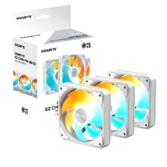 GIGABYTE ventilátor EZ CHAIN FAN 3-PACK, 3x120mm, bílá GIGABYTE ventilátor EZ CHAIN FAN 3-PACK, 3x120mm, bílá