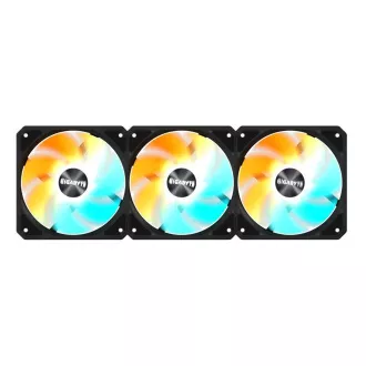 GIGABYTE ventilátor EZ CHAIN RVS FAN 3-PACK, 3x120mm, černá