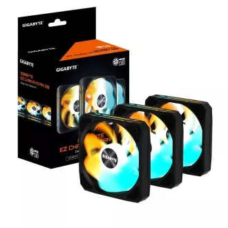 GIGABYTE ventilátor EZ CHAIN RVS FAN 3-PACK, 3x120mm, černá