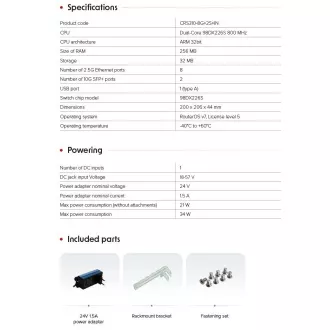 MikroTik Cloud Router Switch CRS310-8G+2S+IN MikroTik Cloud Router Switch CRS310-8G+2S+IN