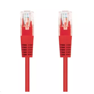 C-TECH kabel patchcord Cat5e, UTP, červený, 2m