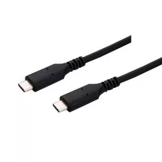 C-TECH kabel USB 4.0, Type-C (CM/CM), PD 100W, 40Gbps, 0, 5m, černý