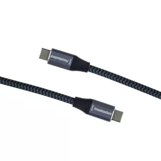 PREMIUMCORD USB-C kabel (USB 3.2 Gen2x2, 5A, 100W, 20Gbit/s) 3m, Šedá PREMIUMCORD USB-C kabel (USB 3.2 Gen2x2, 5A, 100W, 20Gbit/s) 3m, Šedá