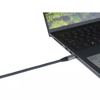PREMIUMCORD USB-C kabel (USB 3.2 Gen2x2, 5A, 100W, 20Gbit/s) 3m, Šedá PREMIUMCORD USB-C kabel (USB 3.2 Gen2x2, 5A, 100W, 20Gbit/s) 3m, Šedá