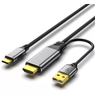 PREMIUMCORD Adaptér HDMI 2.0 na USB-C, 4K@60Hz, 2m PREMIUMCORD Adaptér HDMI 2.0 na USB-C, 4K@60Hz, 2m