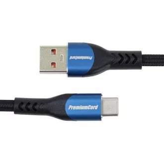 PREMIUMCORD Kabel USB-C na USB 2.0, Nabíjecí, 5A, 1m PREMIUMCORD Kabel USB-C na USB 2.0, Nabíjecí, 5A, 1m