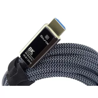 PREMIUMCORD Ultra High Speed HDMI 2.1 optický fiber kabel 8K@60Hz, zlacené 50m