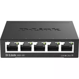 D-Link DGS-105 5-port Gigabit Metal Housing Desktop Switch D-Link DGS-105 5-port Gigabit Metal Housing Desktop Switch