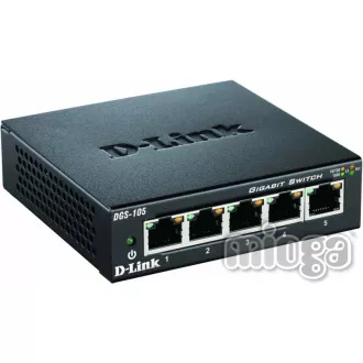 D-Link DGS-105 5-port Gigabit Metal Housing Desktop Switch D-Link DGS-105 5-port Gigabit Metal Housing Desktop Switch