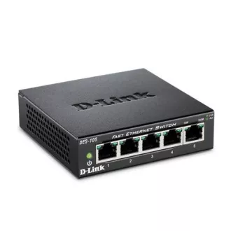 D-Link DES-105 5-port 10/100 Metal Housing Desktop Switch D-Link DES-105 5-port 10/100 Metal Housing Desktop Switch