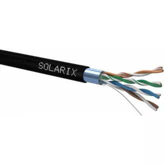 Instalační kabel Solarix venkovní FTP, Cat5E, drát, PE, box 100m SXKD-5E-FTP-PE Instalační kabel Solarix venkovní FTP, Cat5E, drát, PE, box 100m SXKD-5E-FTP-PE