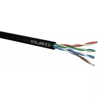 Instalační kabel Solarix venkovní UTP, Cat5E, drát, PE, box 100m SXKD-5E-UTP-PE Instalační kabel Solarix venkovní UTP, Cat5E, drát, PE, box 100m SXKD-5E-UTP-PE
