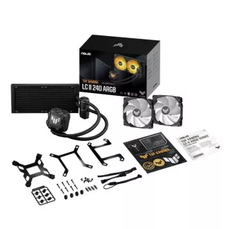 ASUS vodní chladič CPU AIO TUF GAMING LC II 240 ARGB, 2x120mm, LGA1851, AM5 ASUS vodní chladič CPU AIO TUF GAMING LC II 240 ARGB, 2x120mm, LGA1851, AM5
