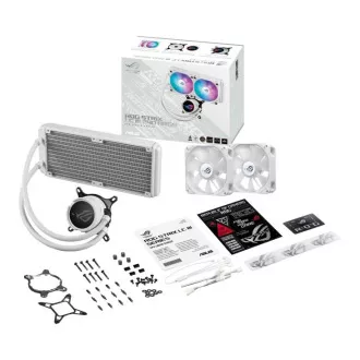 ASUS vodní chladič CPU AIO ROG STRIX LC III 240 ARGB WHITE, 2x120mm, LGA1851, AM5