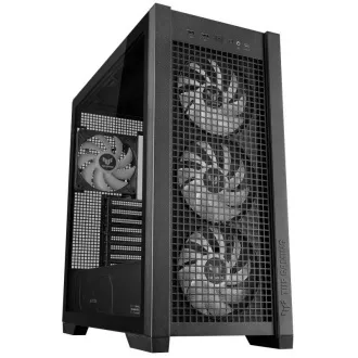 ASUS case TUF GAMING CASE (GT302) TG, Mid Tower, 4x 140mm ARGB Fan, černá