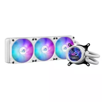 ASUS vodní chladič CPU AIO ROG STRIX LC III 360 ARGB LCD WHITE, 3x120mm, LCD Displej, LGA1851, AM5, bílá ASUS vodní chladič CPU AIO ROG STRIX LC III 360 ARGB LCD WHITE, 3x120mm, LCD Displej, LGA1851, AM5, bílá