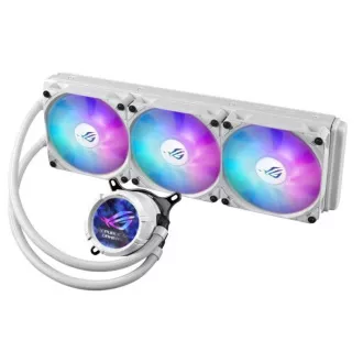 ASUS vodní chladič CPU AIO ROG STRIX LC III 360 ARGB LCD WHITE, 3x120mm, LCD Displej, LGA1851, AM5, bílá ASUS vodní chladič CPU AIO ROG STRIX LC III 360 ARGB LCD WHITE, 3x120mm, LCD Displej, LGA1851, AM5, bílá