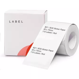 Niimbot štítky R 50x70mm 110ks White pro B21, B21S, B3S, B1 Niimbot štítky R 50x70mm 110ks White pro B21, B21S, B3S, B1