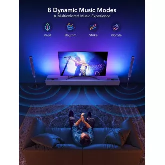 Govee SMART LED RGBIC Panel 38cm pro TV 43-75" - 2ks Govee SMART LED RGBIC Panel 38cm pro TV 43-75" - 2ks