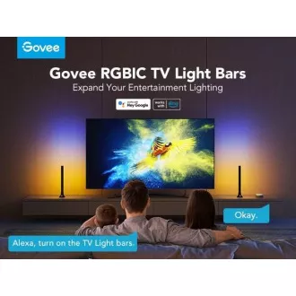 Govee SMART LED RGBIC Panel 38cm pro TV 43-75" - 2ks Govee SMART LED RGBIC Panel 38cm pro TV 43-75" - 2ks