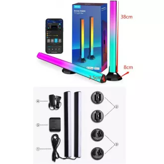 Govee SMART LED RGBIC Panel 38cm pro TV 43-75" - 2ks Govee SMART LED RGBIC Panel 38cm pro TV 43-75" - 2ks