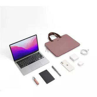 tomtoc Light-A21 Dual-color Slim Laptop Handbag, 13, 5 Inch - Raspberry tomtoc Light-A21 Dual-color Slim Laptop Handbag, 13, 5 Inch - Raspberry