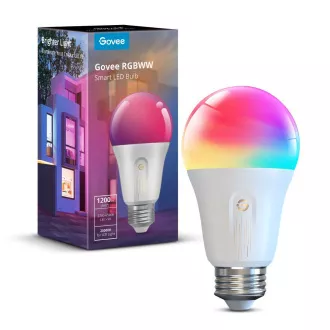 Govee Smart žárovka RGBWW 12W-85W 1200lm E27 Long Life, Matter Govee Smart žárovka RGBWW 12W-85W 1200lm E27 Long Life, Matter